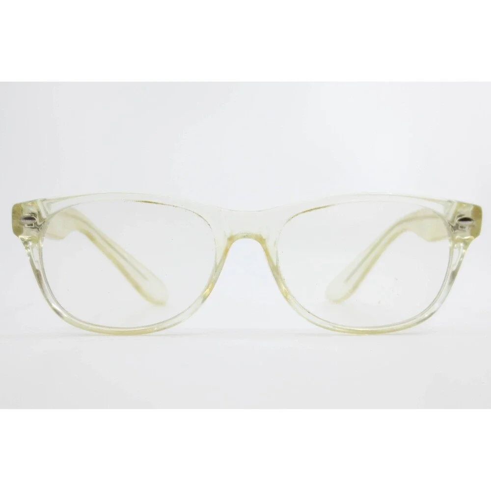 Geek Eyewear RAD 09 Clear Yellow Rectangular Glasses Frames 54-17-145